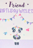 Friend Birthday - Cute Panda Lilac