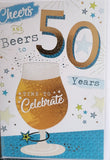 50 Birthday Male - Cheers and Beers