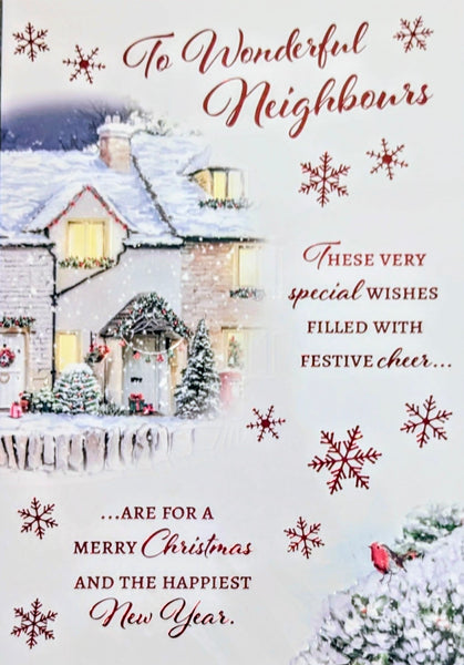 Neighbours Christmas - Traditional House & Robin Wonderful