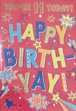 11 Boy Birthday - Red Stars