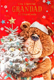 Grandad Christmas - Cute Bear With Tree