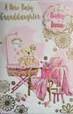 Birth of Your Granddaughter -  Cute Bear In Balloon