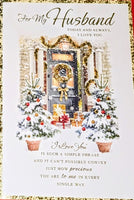 Husband Christmas - Traditional Black Door Words