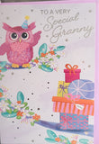 Granny Birthday - Pink Owl