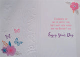 Open Female Birthday - Traditional Butterflies Birthday Wishes