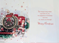 Grandson Christmas - Traditional Train & Santa