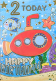 2 Boy Birthday - Red Submarine