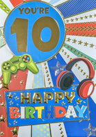 10 Boy Birthday - Game Controller Green