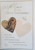 Silver Anniversary - 2 Hearts