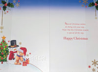 Son Christmas - Cute Bear With Snowman