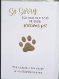 Sympathy  Loss of pet