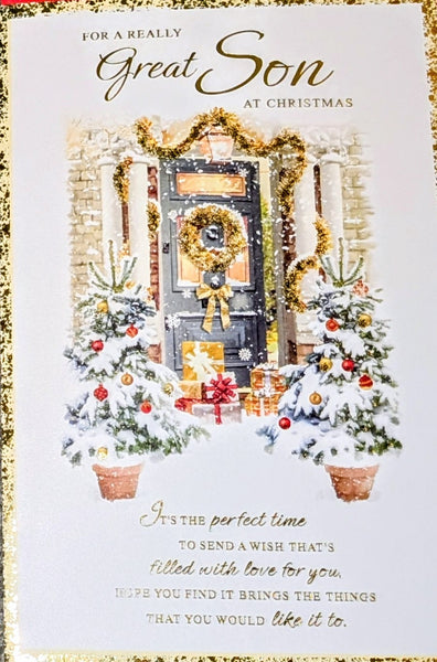 Son Christmas - Traditional Black Door Words