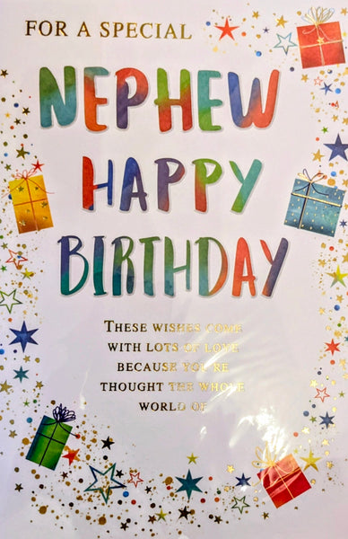 Nephew Birthday - Gift Boxes & Stars