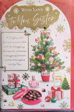 Sister Christmas - Traditional Tree and Verse