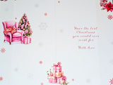 Granddaughter Christmas - Traditional Pink Chair & Gifts