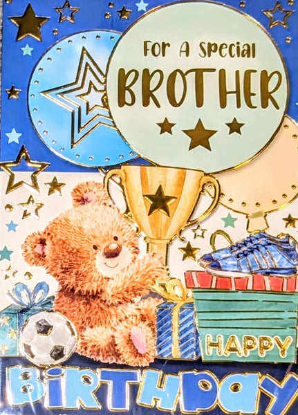 Brother Birthday - Cute Trophy Dark Blue