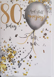 80 Birthday Male - Balloons