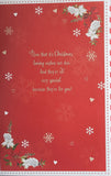 Granddaughter Christmas - Large 8 Page Cute Red