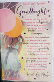 Granddaughter Birthday - girl and words