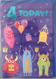4 Boy Birthday - monsters