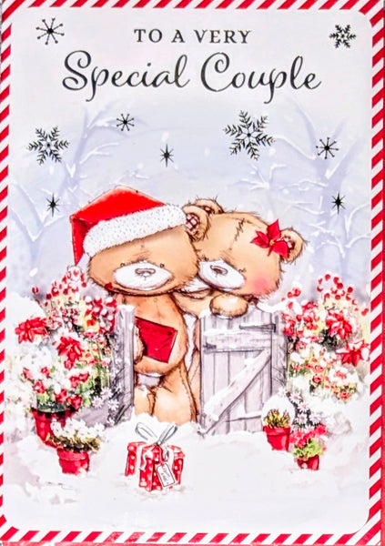 Special Couple Christmas - Cute Bears At Gate