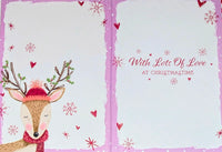 Niece Christmas - Cute Pink Deer