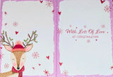 Niece Christmas - Cute Pink Deer