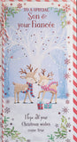 Son & Fiancee Christmas - Slim Cute Deer