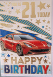 21 Birthday -Car Red