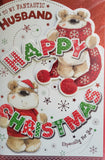 Husband Christmas - Large Cute Bear with Scarf