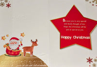 Daddy From Little Boy Christmas - Santa Red Stars