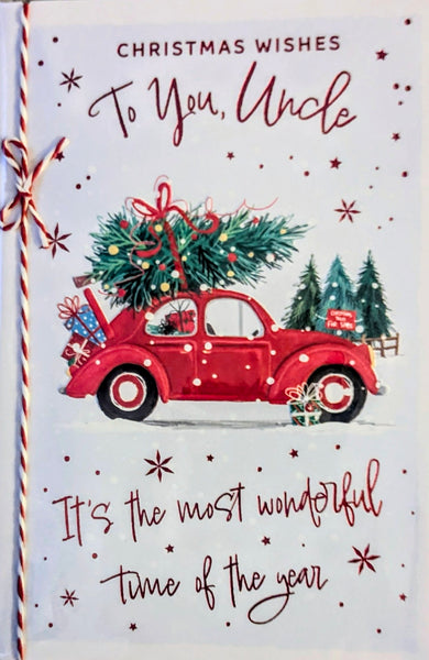 Uncle Christmas - Traditional Car & Tree