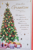 Grandson Christmas - Traditional Tree Words