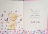 Granddaughter Birthday - Bear and Butterfly