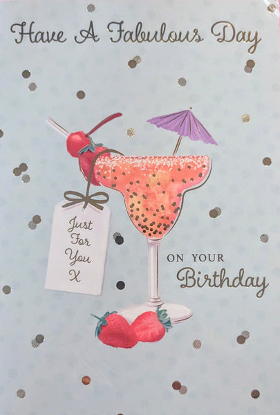 Open Female Birthday - Cocktails Green