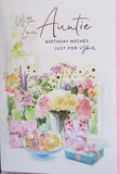 Auntie Birthday - Traditional Flowers and cakes