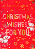 Daughter Christmas - Cute Bears Wishes