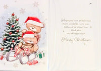 Special Couple Christmas - Cute Bears On Sledge