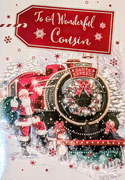 Cousin Christmas - Traditional Train & Santa