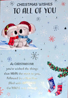 To All Of You Christmas - Cute Koalas Wishes