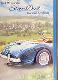 StepDad Birthday - Traditional Blue  Car
