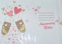 Your Anniversary - Champagne & Hearts Happy
