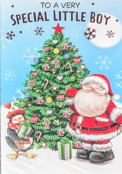 Special Little Boy Christmas - Santa & Penguin