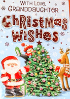 Granddaughter Christmas - Santa & Friends Wishes