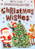 Granddaughter Christmas - Santa & Friends Wishes