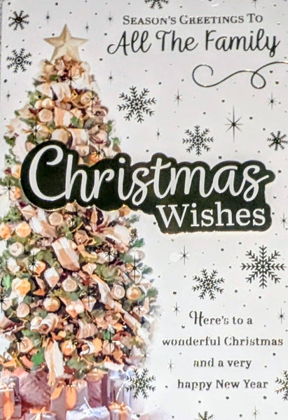 To All The Family Christmas - Large Traditional Tree