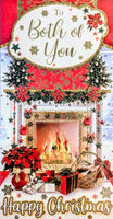 To Both Of You Christmas - Slim Traditional Fireplace