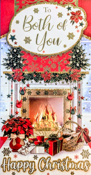 To Both Of You Christmas - Slim Traditional Fireplace