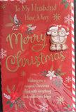 Husband Christmas - Large 8 Page Cute Red