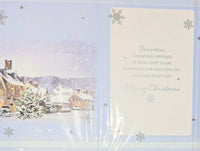 Neighbours Christmas - Traditional Snowy Scene Greetings